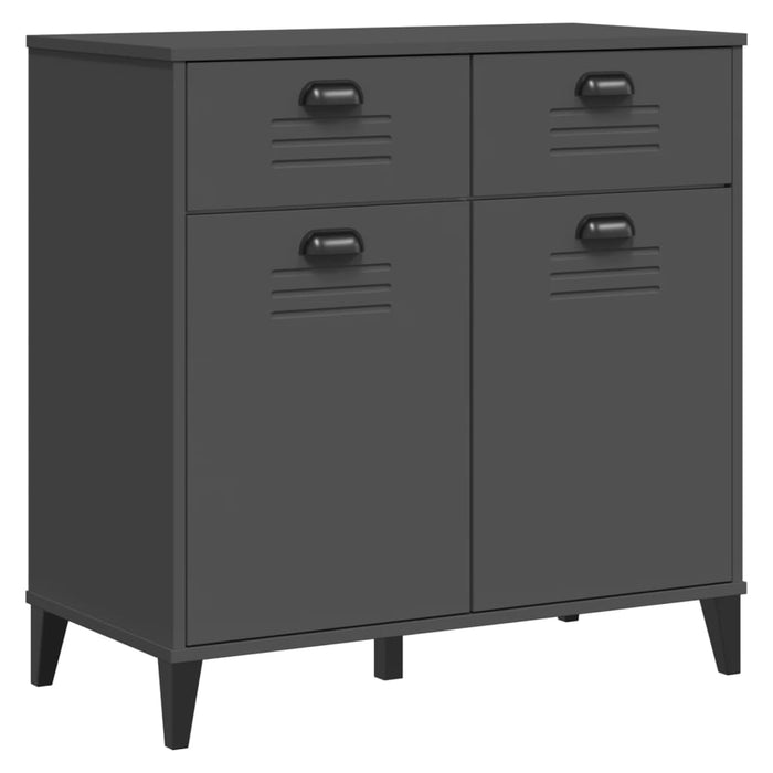 Dulap înalt „VIKEN” gri antracit 80x40x190 cm lemn masiv de pin WALTI