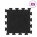 Plăci de podea din cauciuc, 9 buc., negru, 16 mm, 30x30 cm - WALTI WALTI