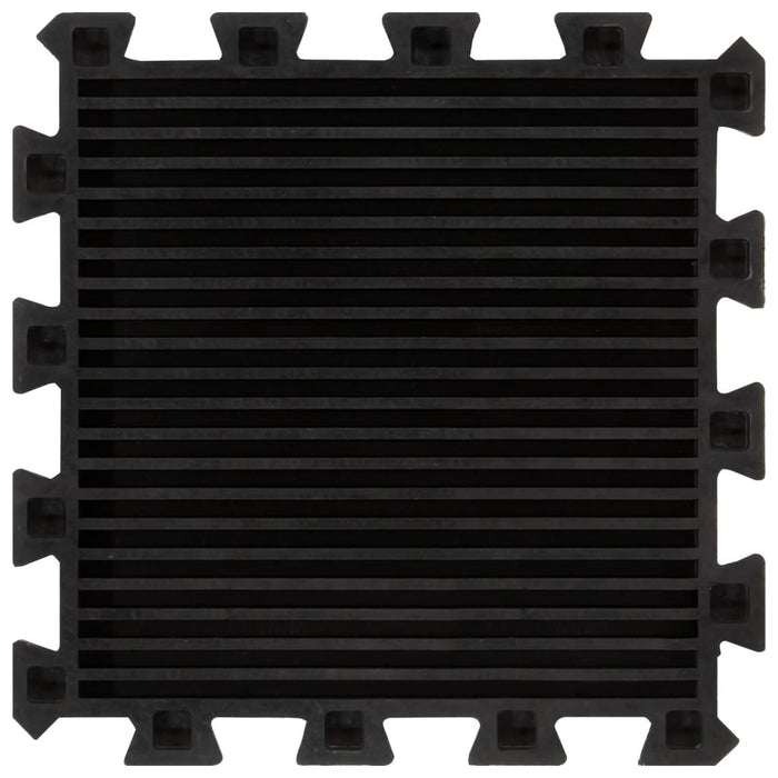 Plăci de podea din cauciuc, 16 buc., negru, 16 mm, 30x30 cm - WALTI WALTI