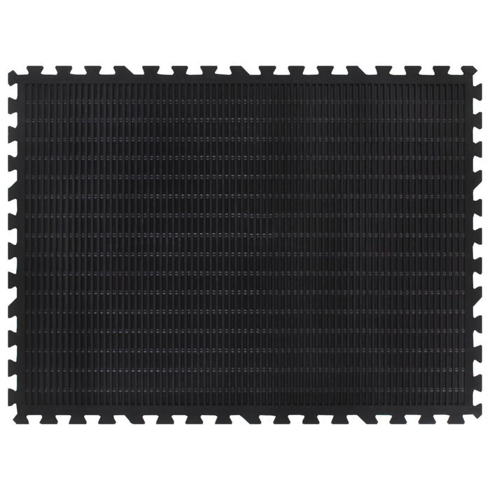 Placă de podea din cauciuc, negru, 12 mm, 90x120 cm - WALTI WALTI