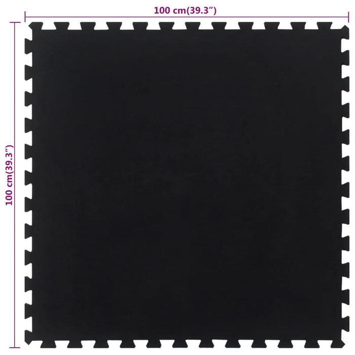 Placă de podea din cauciuc, negru, 12 mm, 100x100 cm - WALTI WALTI