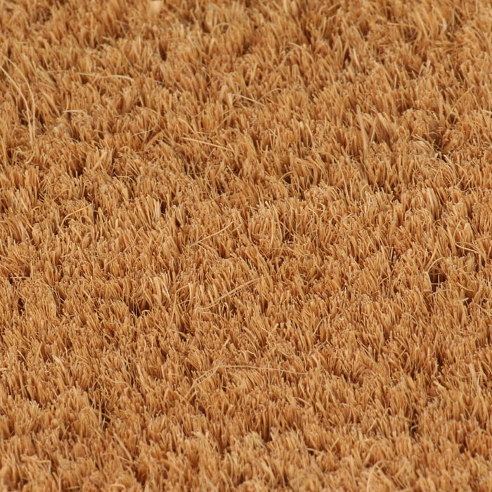Covoraș de ușă natural semirotund, 50x80 cm, fibre de cocos - WALTI WALTI