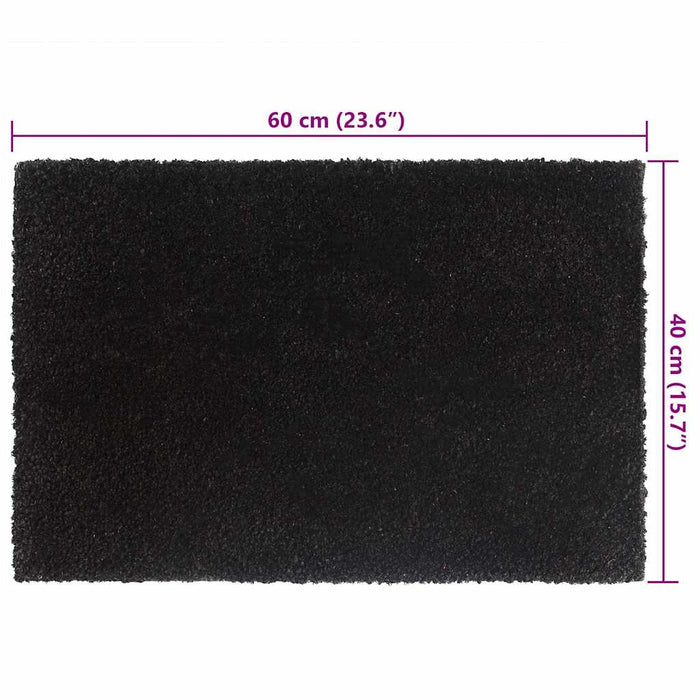 Covoraș de ușă, 2 buc., negru, 40x60 cm, fibre de cocos - WALTI WALTI