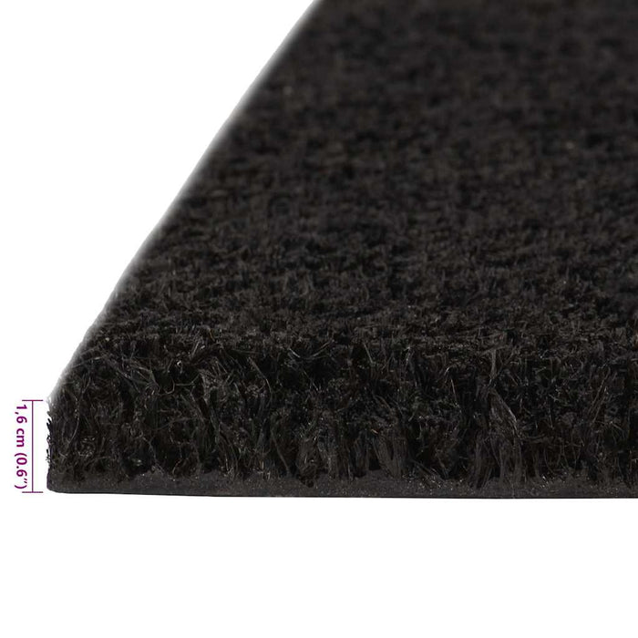 Covoraș de ușă, 5 buc., negru, 40x60 cm, fibre de cocos - WALTI WALTI