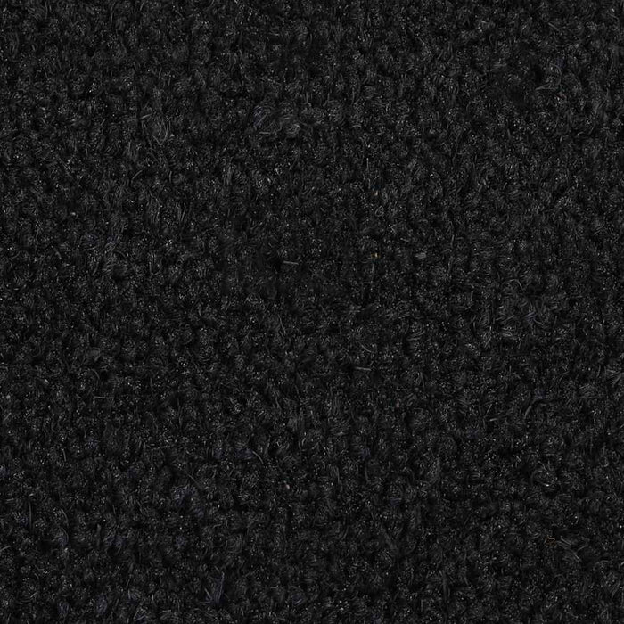 Covoraș de ușă semirotund, negru, 40x60 cm, fibre de cocos - WALTI WALTI