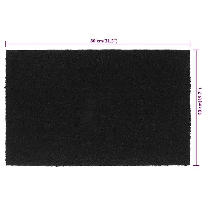 Covoraș de ușă, negru, 50x80 cm, fibre de cocos - WALTI WALTI