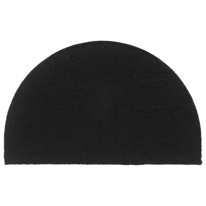 Covoraș de ușă semirotund, negru, 50x80 cm, fibre de cocos - WALTI WALTI