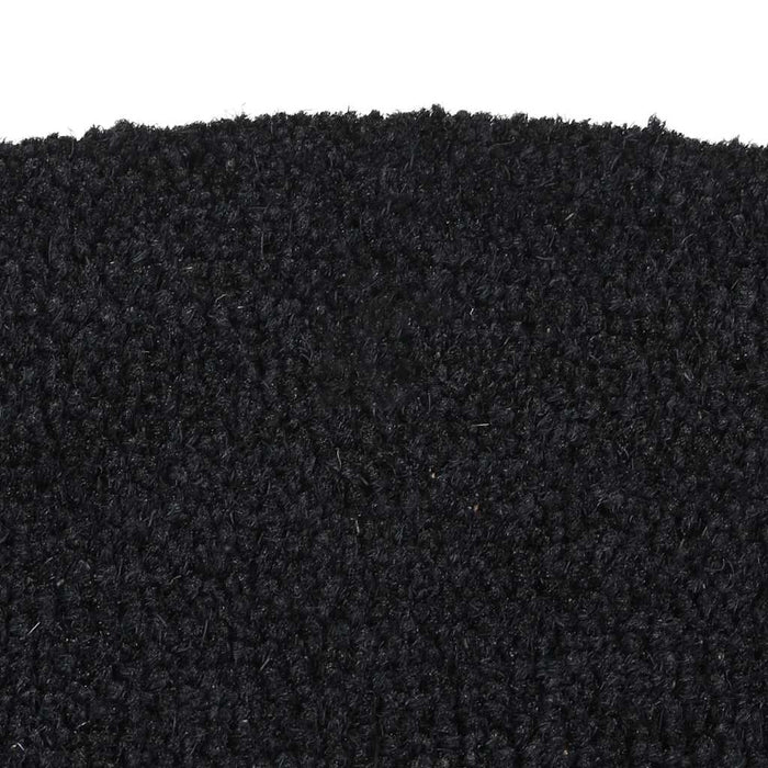 Covoraș de ușă semirotund, negru, 50x80 cm, fibre de cocos - WALTI WALTI