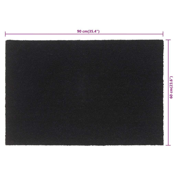 Covoraș de ușă, negru, 60x90 cm, fibre de cocos - WALTI WALTI