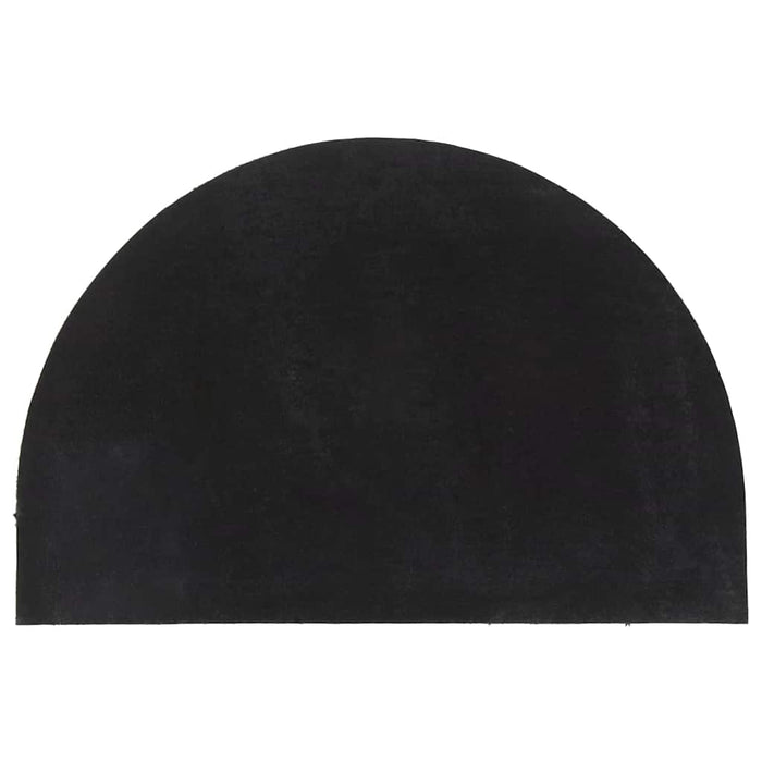Covoraș de ușă semirotund, negru, 60x90 cm, fibre de cocos - WALTI WALTI