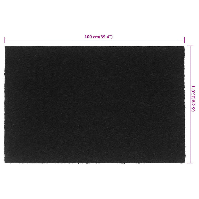 Covoraș de ușă, negru, 65x100 cm, fibre de cocos - WALTI WALTI