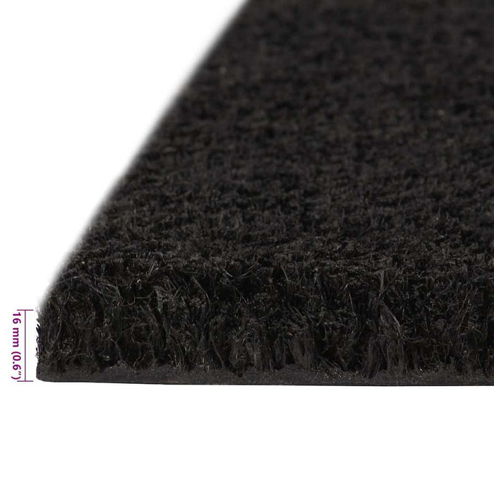 Covoraș de ușă, negru, 100x200 cm, fibre de cocos - WALTI WALTI