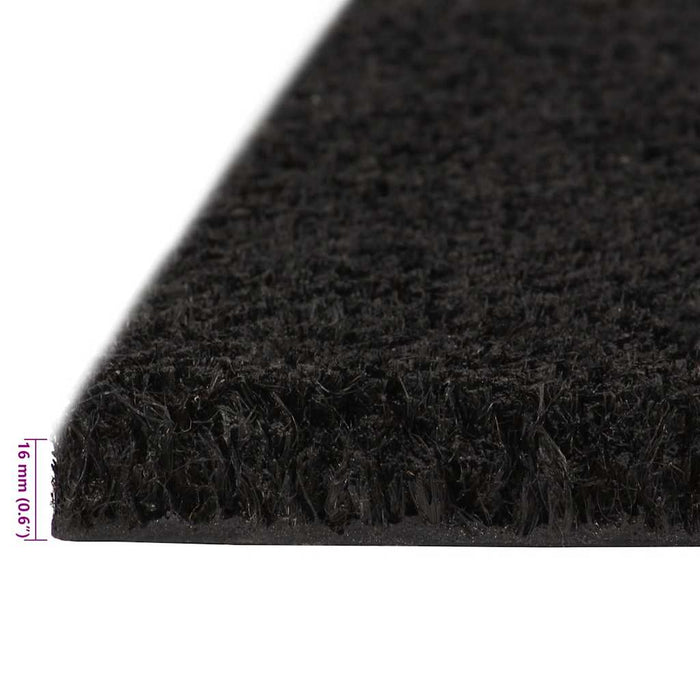 Covoraș de ușă, negru, 100x300 cm, fibre de cocos - WALTI WALTI