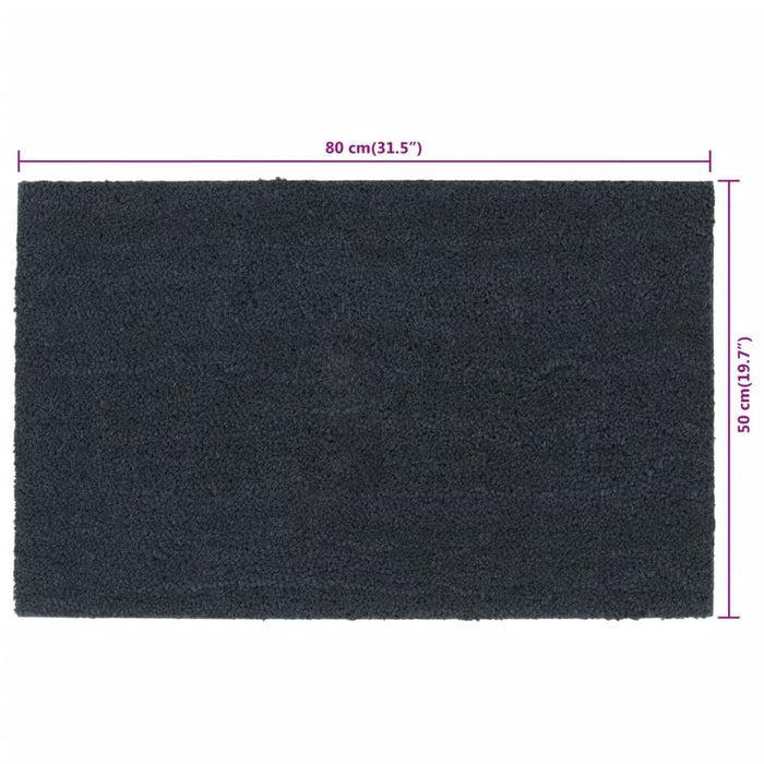 Covoraș de ușă, Gri închis, 50x80 cm, fibre de cocos - WALTI WALTI