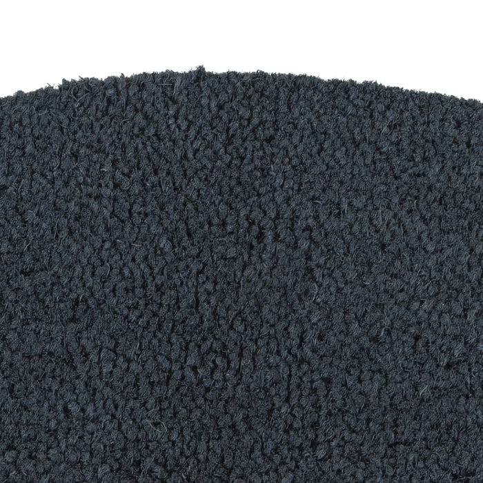 Covoraș de ușă semirotund, Gri închis, 60x90 cm, fibre de cocos - WALTI WALTI