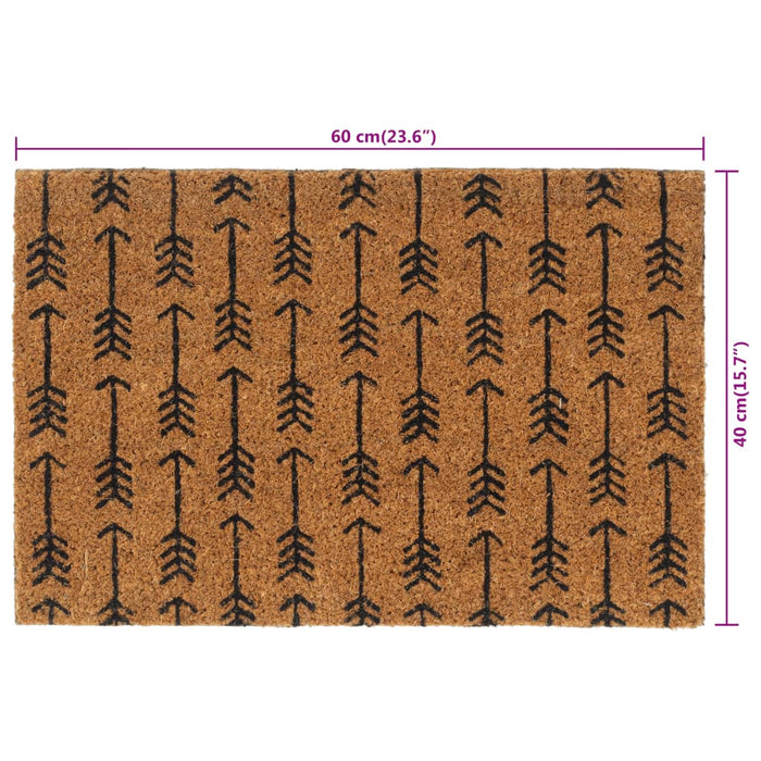 Covoraș de ușă, natural, 40x60 cm, fibre de cocos - WALTI WALTI