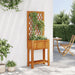 Jardinieră cu spalier/poliță, 55x29,5x152 cm, lemn masiv acacia - WALTI WALTI