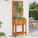Jardinieră cu spalier/poliță, 55x29,5x152 cm, lemn masiv acacia - WALTI WALTI