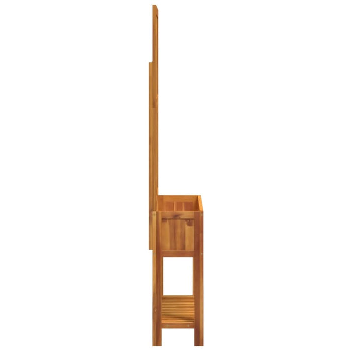Jardinieră cu spalier/poliță, 100x32x185 cm, lemn masiv acacia - WALTI WALTI