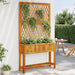 Jardinieră cu spalier/poliță, 100x32x185 cm, lemn masiv acacia - WALTI WALTI