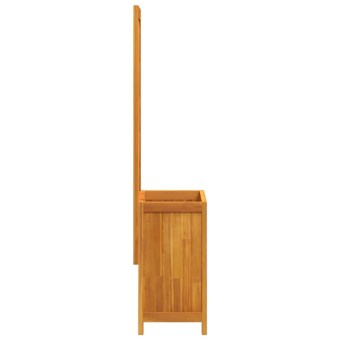 Jardinieră cu spalier, 55x29,5x132 cm, lemn masiv acacia - WALTI WALTI