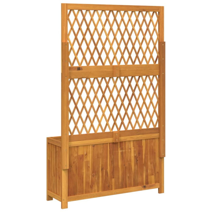 Jardinieră cu spalier, 100x32x165 cm, lemn masiv acacia - WALTI WALTI