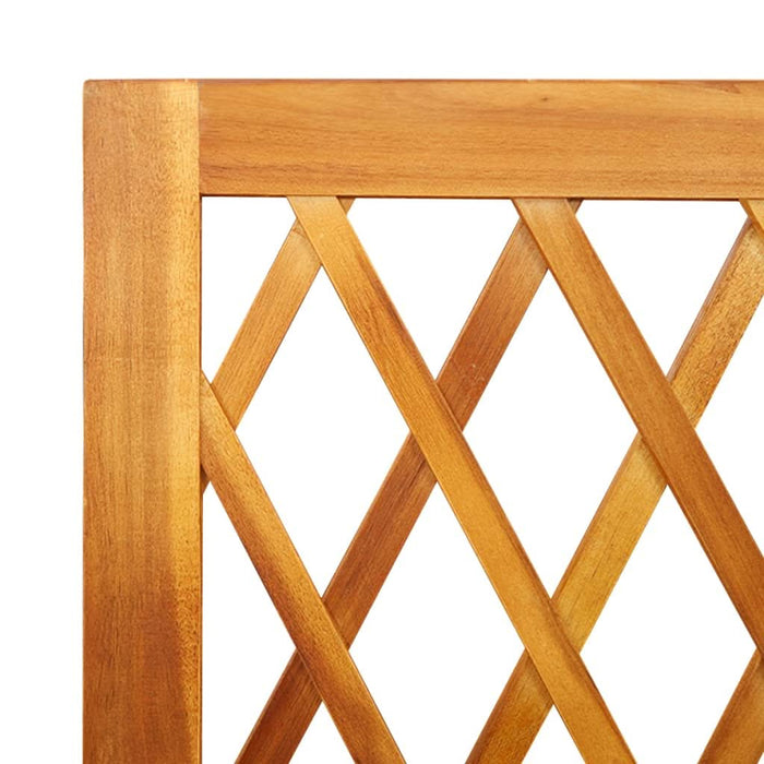Jardinieră cu spalier, 100x32x165 cm, lemn masiv acacia - WALTI WALTI