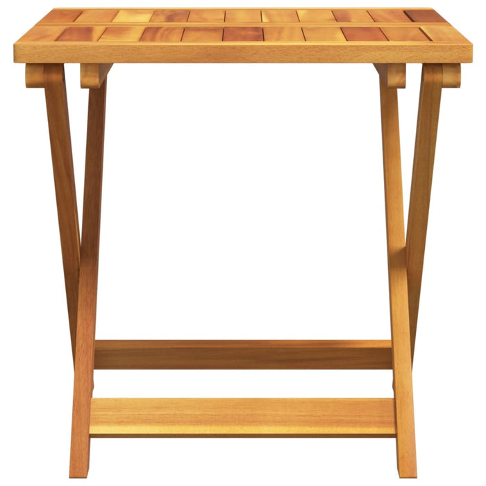 Masă de grădină pliabilă, 50x50x50 cm, lemn masiv acacia - WALTI WALTI