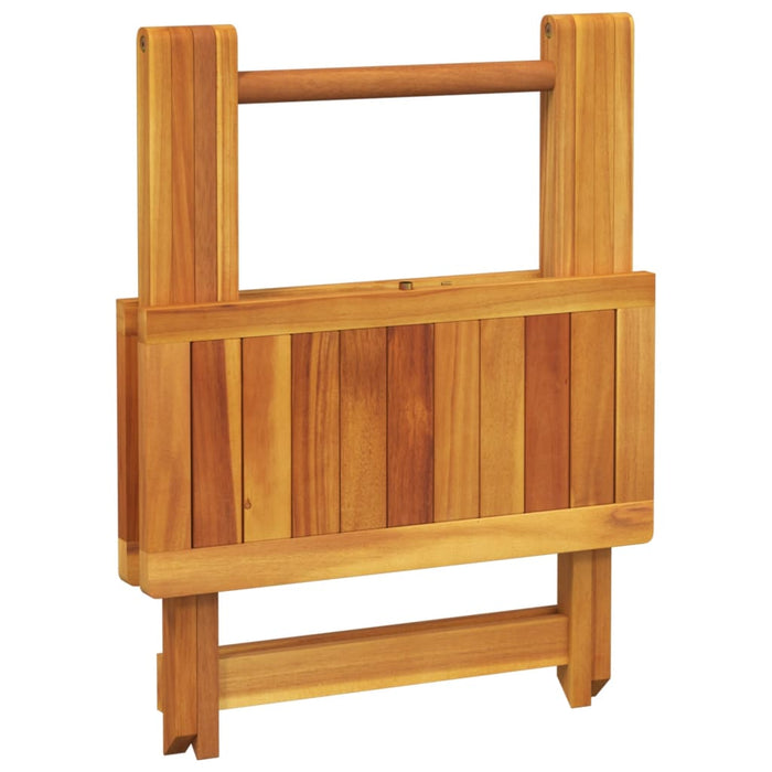 Masă de grădină pliabilă, 50x50x50 cm, lemn masiv acacia - WALTI WALTI