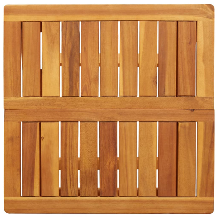Masă de grădină pliabilă, 50x50x50 cm, lemn masiv acacia - WALTI WALTI