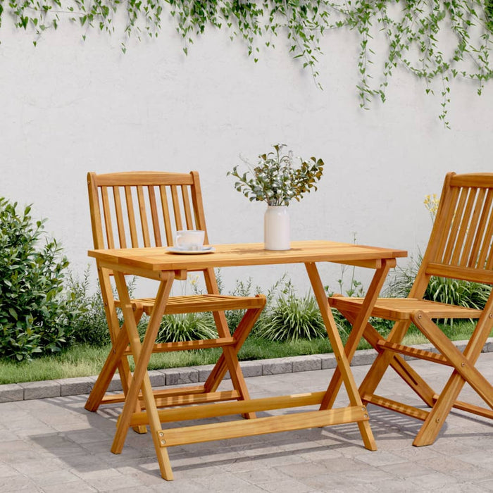 Masă de grădină pliabilă, 90x52,5x65 cm, lemn masiv de acacia - WALTI WALTI