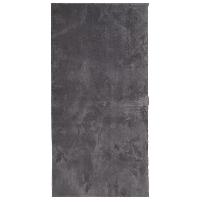 Covor HUARTE, fir scurt, moale și lavabil, antracit, 100x200 cm - WALTI WALTI