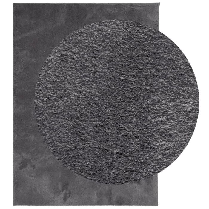 Covor HUARTE, fir scurt, moale și lavabil, antracit, 200x280 cm - WALTI WALTI