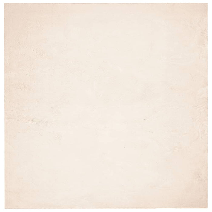 Covor HUARTE, fir scurt, moale și lavabil, bej, 200x200 cm - WALTI WALTI