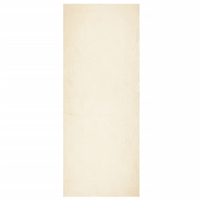 Covor HUARTE, fir scurt, moale și lavabil, crem, 80x200 cm - WALTI WALTI