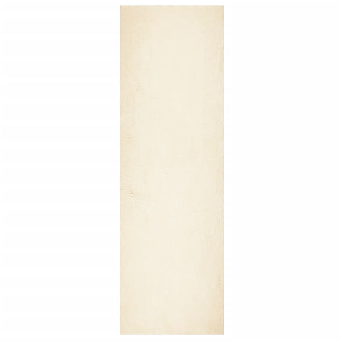Covor HUARTE, fir scurt, moale și lavabil, crem, 80x250 cm - WALTI WALTI