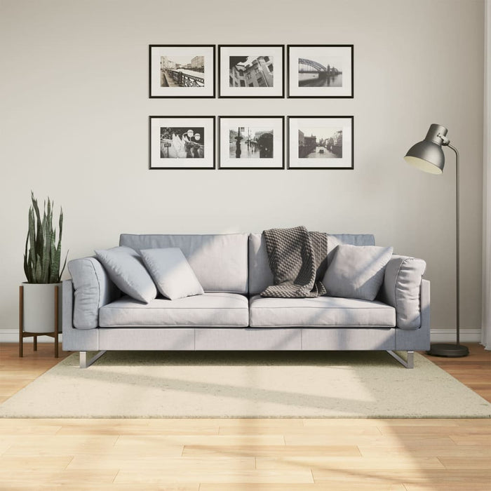 Covor HUARTE, fir scurt, moale și lavabil, crem, 120x170 cm - WALTI WALTI