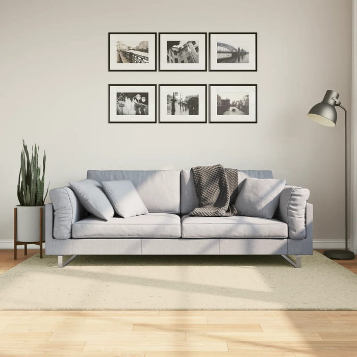 Covor HUARTE, fir scurt, moale și lavabil, crem, 140x200 cm - WALTI WALTI