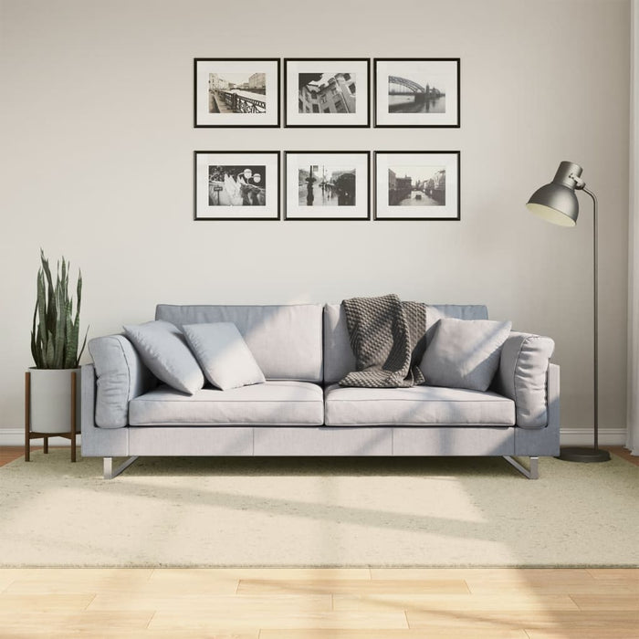 Covor HUARTE, fir scurt, moale și lavabil, crem, 160x230 cm - WALTI WALTI