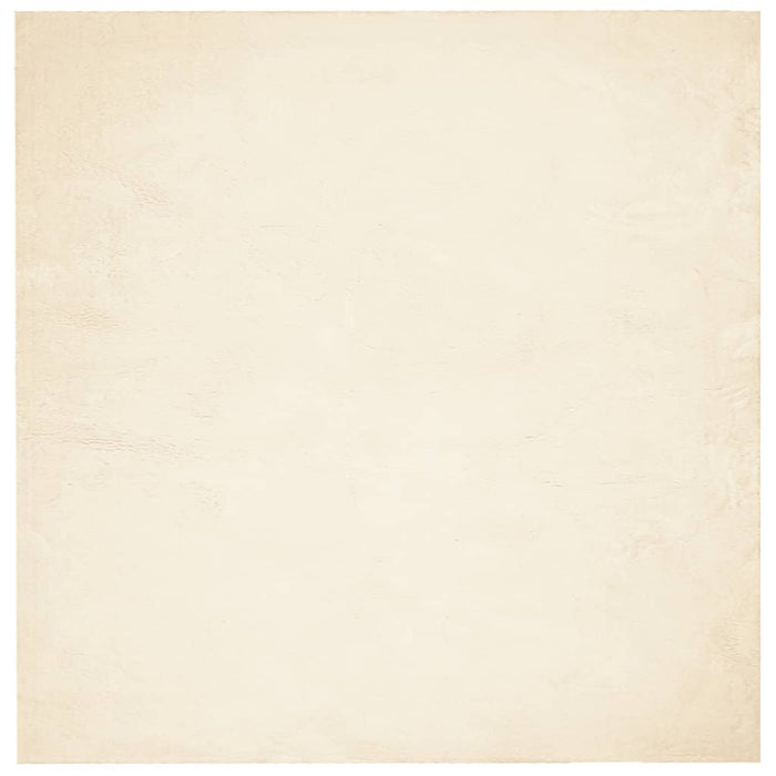 Covor HUARTE, fir scurt, moale și lavabil, crem, 200x200 cm - WALTI WALTI