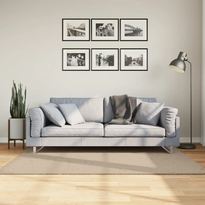 Covor HUARTE, fir scurt, moale și lavabil, nisipiu, 120x170 cm - WALTI WALTI