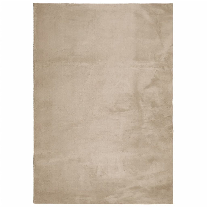 Covor HUARTE, fir scurt, moale și lavabil, nisipiu, 140x200 cm - WALTI WALTI