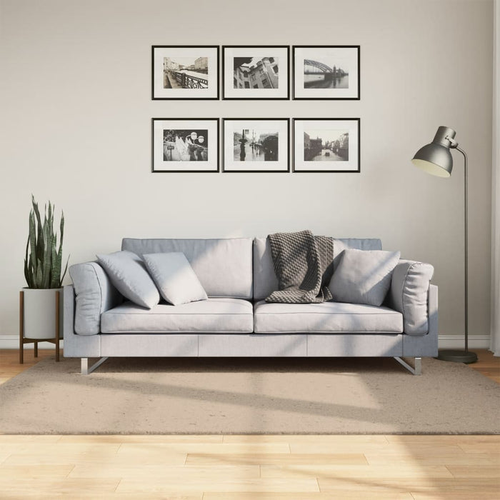 Covor HUARTE, fir scurt, moale și lavabil, nisipiu, 140x200 cm - WALTI WALTI