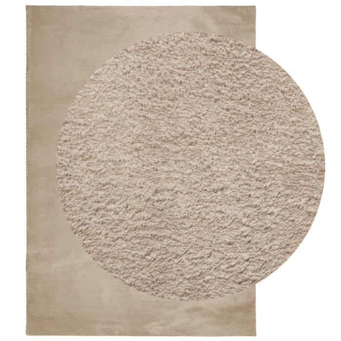 Covor HUARTE, fir scurt, moale și lavabil, nisipiu, 160x230 cm - WALTI WALTI