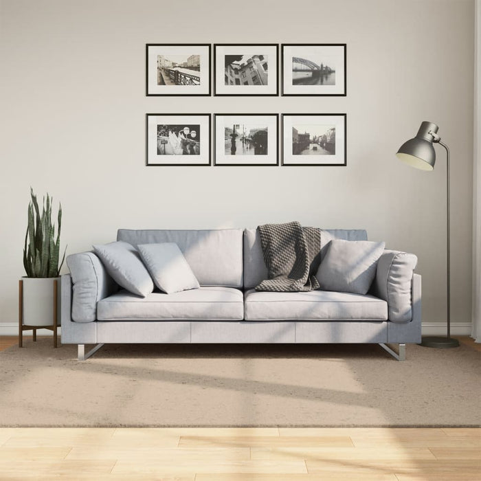 Covor HUARTE, fir scurt, moale și lavabil, nisipiu, 160x230 cm - WALTI WALTI