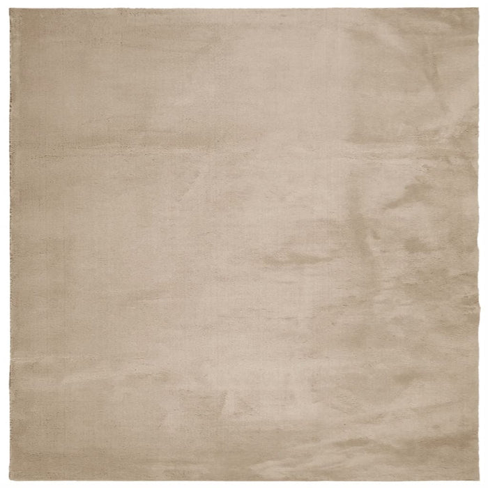 Covor HUARTE, fir scurt, moale și lavabil, nisipiu, 200x200 cm - WALTI WALTI