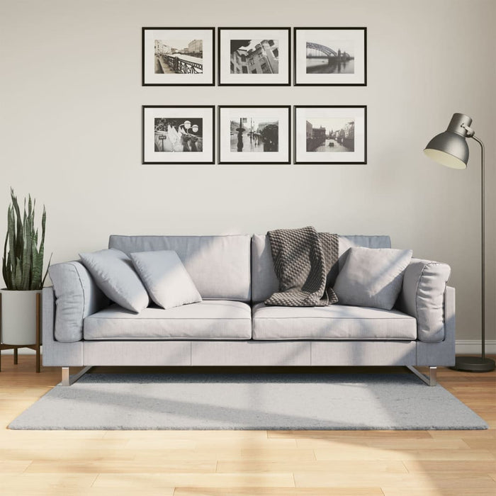 Covor HUARTE, fir scurt, moale și lavabil, gri, 80x150 cm - WALTI WALTI