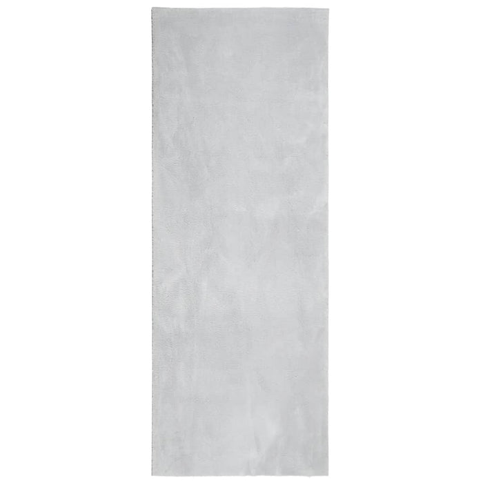 Covor HUARTE, fir scurt, moale și lavabil, gri, 80x200 cm - WALTI WALTI