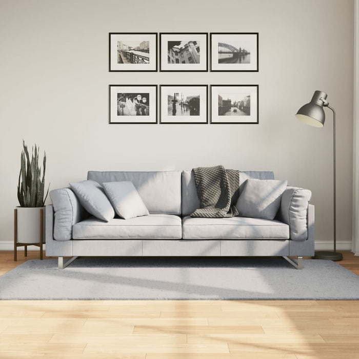 Covor HUARTE, fir scurt, moale și lavabil, gri, 100x200 cm - WALTI WALTI