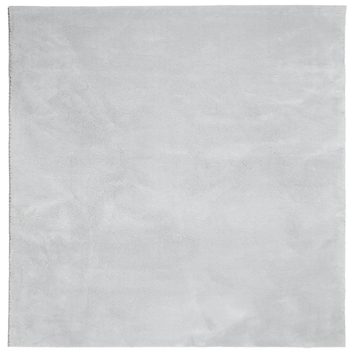 Covor HUARTE, fir scurt, moale și lavabil, gri, 120x120 cm - WALTI WALTI